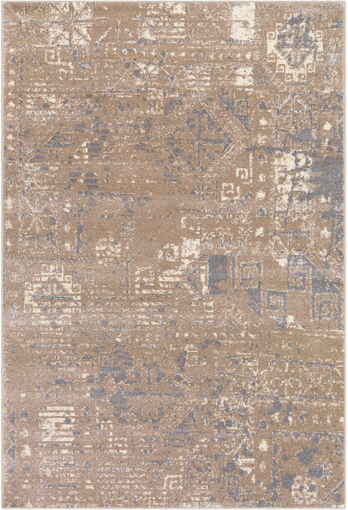 Kurzflor Vintage Teppich, Moose 4800, creme, rechteckig, Höhe 18mm