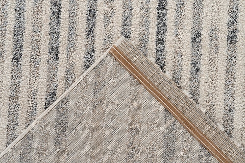Kurzflor Teppich, Rhombus 125, beige/grau, rechteckig, Höhe 10mm