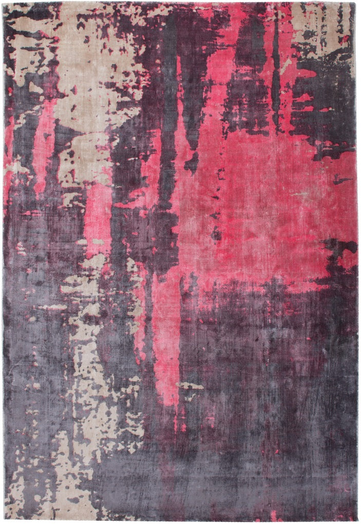 Hochflor Vintage Teppich, Ozean 190, rot/beige/anthrazit, rechteckig, Höhe 17mm
