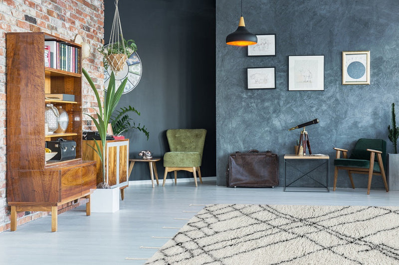 Hochflor Teppich, Nador 130, natur/elfenbein, rechteckig, Höhe 55mm