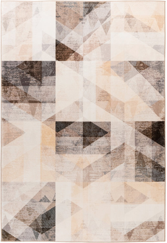Kurzflor Vintage Teppich, Aphira 900, grau/beige, rechteckig, Höhe 6mm