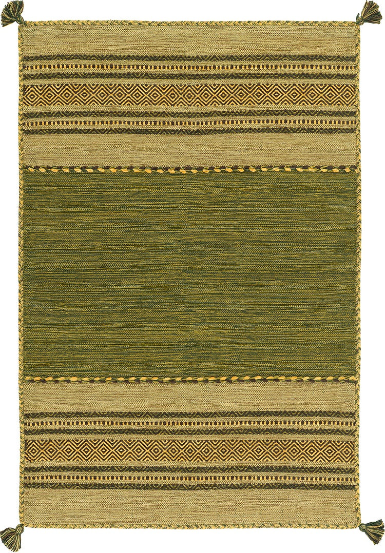 Kurzflor Vintage Teppich, Alvarro 2619, grün, rechteckig, Höhe 8mm