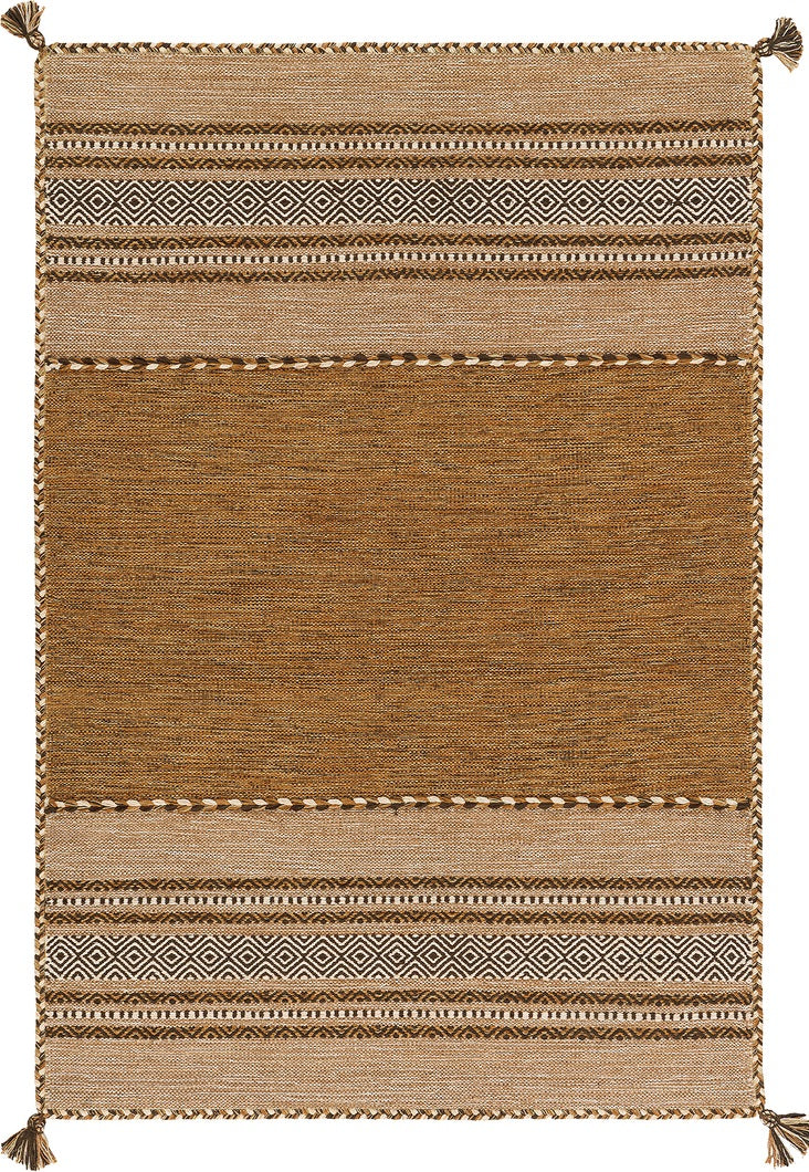 Kurzflor Vintage Teppich, Alvarro 2922, braun, rechteckig, Höhe 8mm