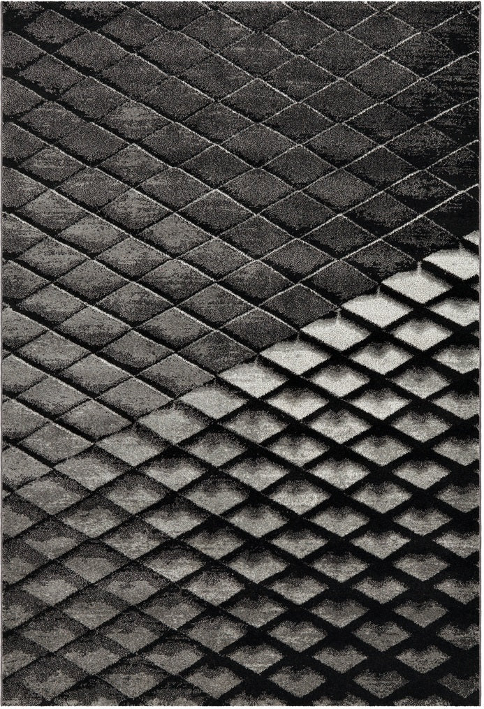 Kurzflor Vintage Teppich, Moose 4800, anthrazit, rechteckig, Höhe 18mm