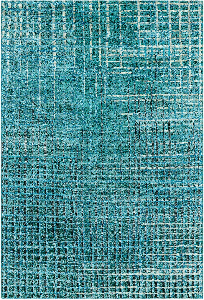 Kurzflor Vintage Teppich, Topat 5040, türkis, rechteckig, Höhe 16mm