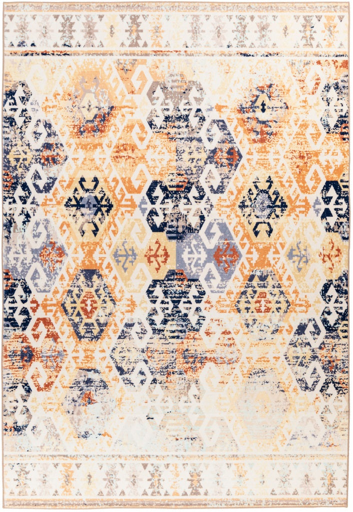 Kurzflor Vintage Teppich, Aphira 1010, beige, rechteckig, Höhe 6mm