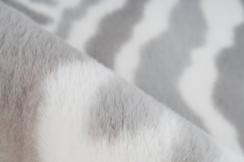 Hochflor Teppich, Tibar Animals 400, grau/weiß, rechteckig, Höhe 30mm