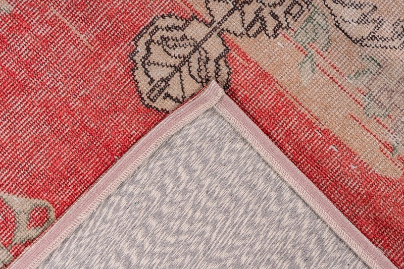 Kurzflor Vintage Teppich, Strike 8504, rot, rechteckig, Höhe 9mm