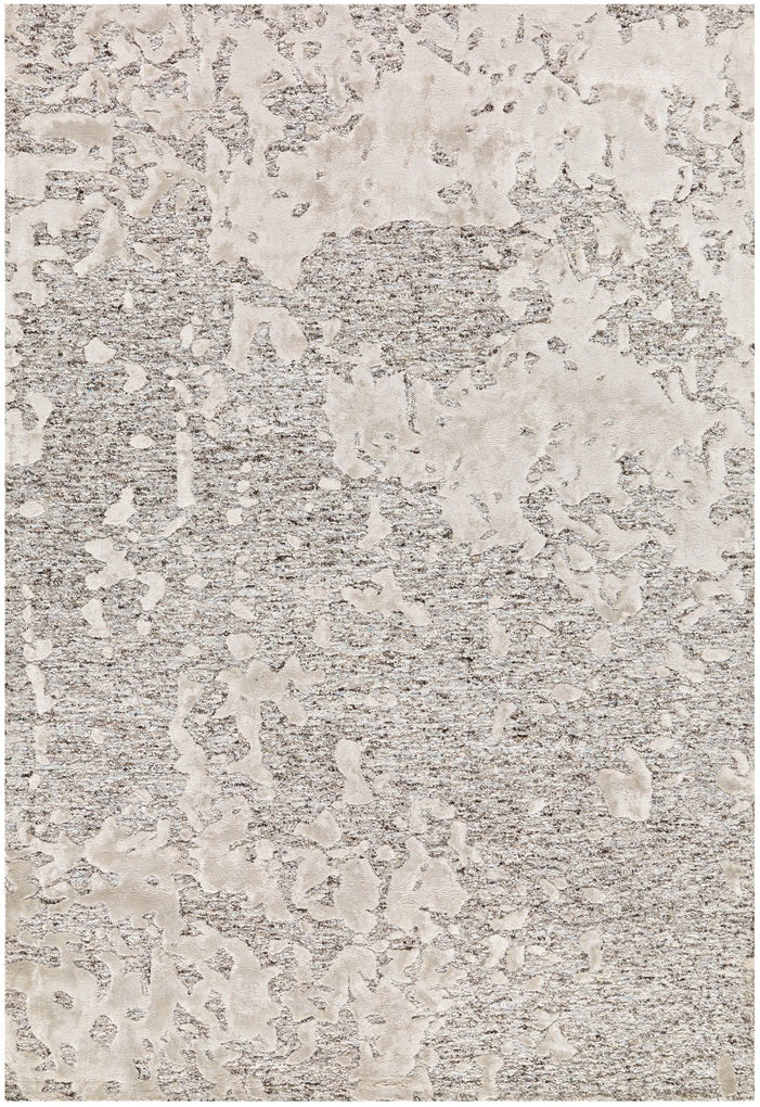 Kurzflor Teppich, Kamas 8066, grau/natural, rechteckig, Höhe 17mm