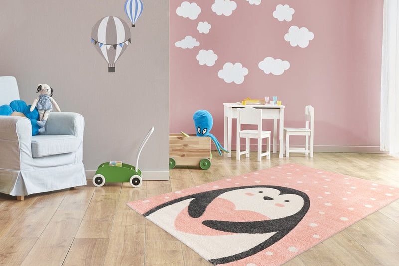 Kinderteppich, Gidya, rosa, rechteckig, Höhe 16mm
