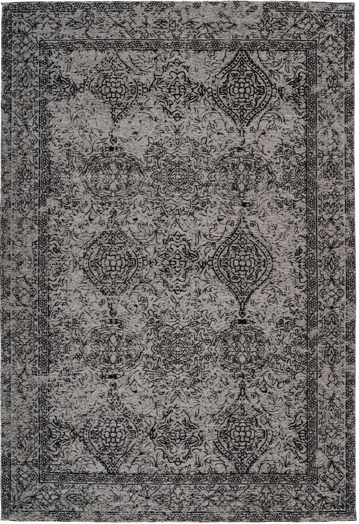 Kurzflor Teppich, Boutin 300, grau/schwarz, rechteckig, Höhe 10mm