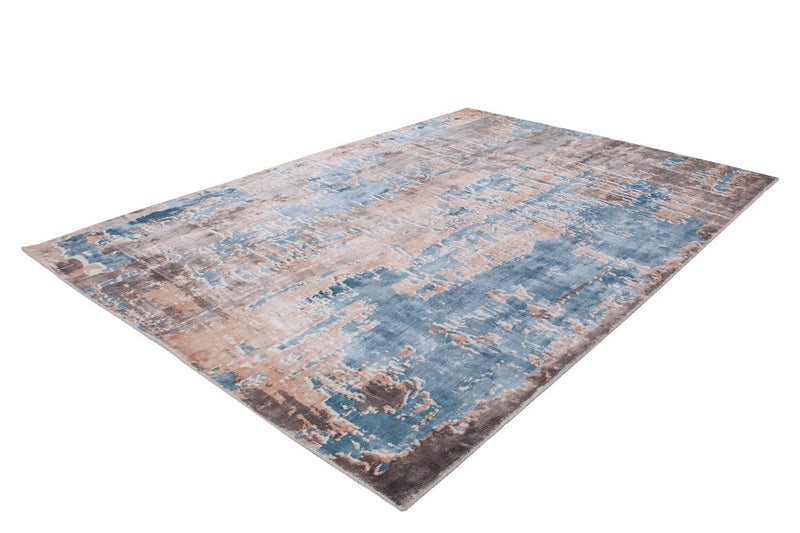 Hochflor Vintage Teppich, Ozean 390, multi/blau, rechteckig, Höhe 17mm