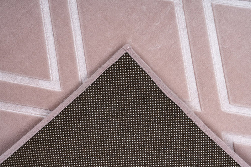 Kurzflor Vintage Teppich, Aero 1600, rosa, rechteckig, Höhe 7mm