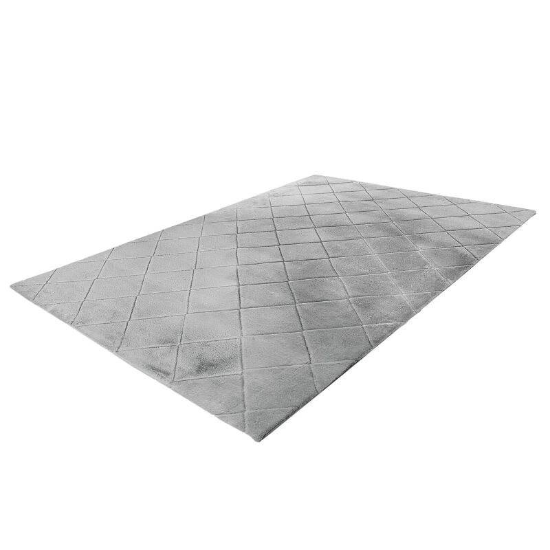 Hochflor Teppich, Moment 600, silver, rechteckig, Höhe 31mm