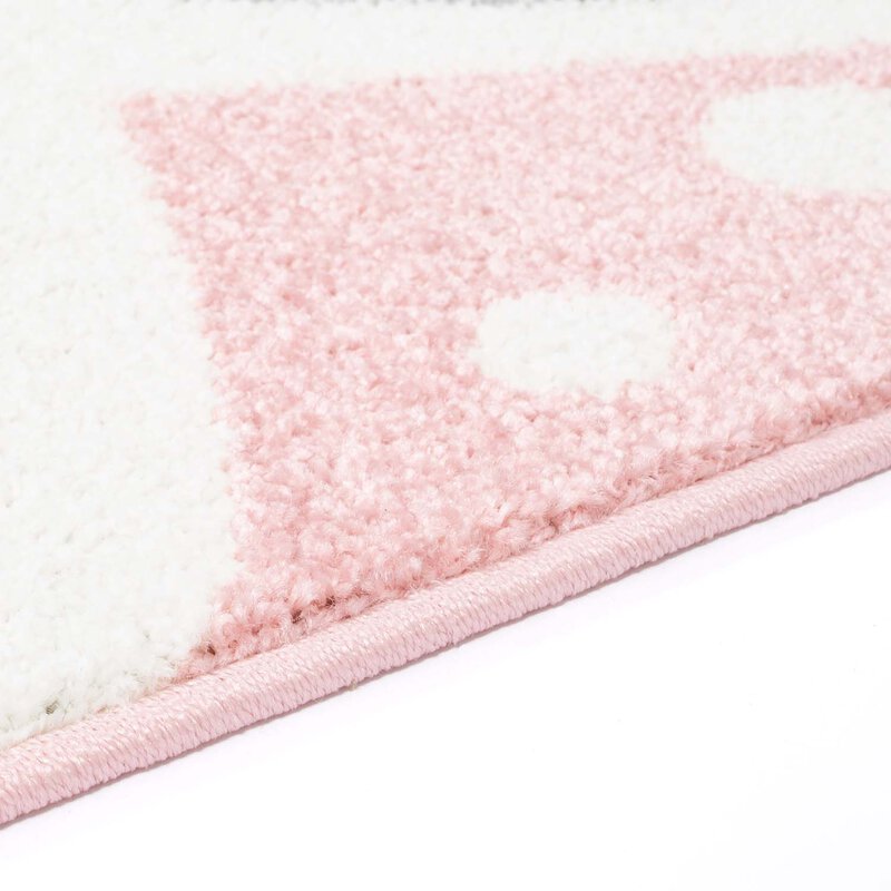 Kinderteppich, Bubble Kids 1316, rosa, rechteckig, kurzflor Höhe 11mm