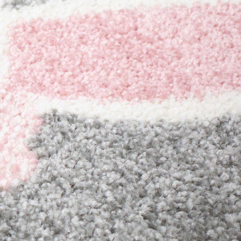 Kinderteppich, Bubble Kids 1316, rosa, rechteckig, kurzflor Höhe 11mm