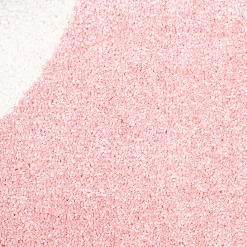 Kinderteppich, Bubble Kids 1324, rosa, Wolke, kurzflor Höhe 11mm 100x150cm
