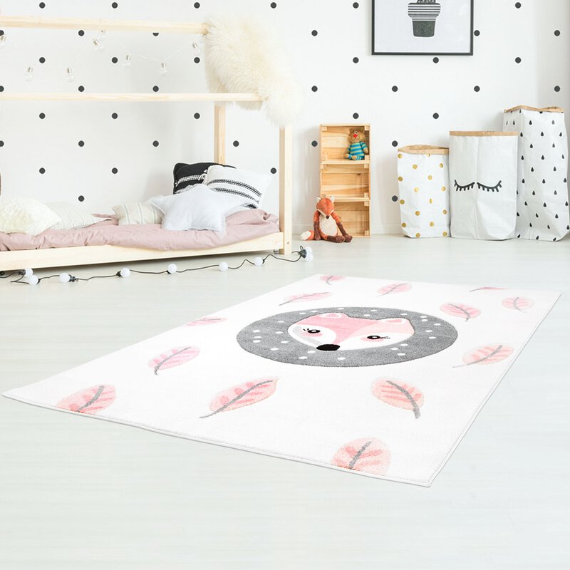 Kinderteppich, Bueno 1312, rosa, rechteckig, kurzflor Höhe 11mm