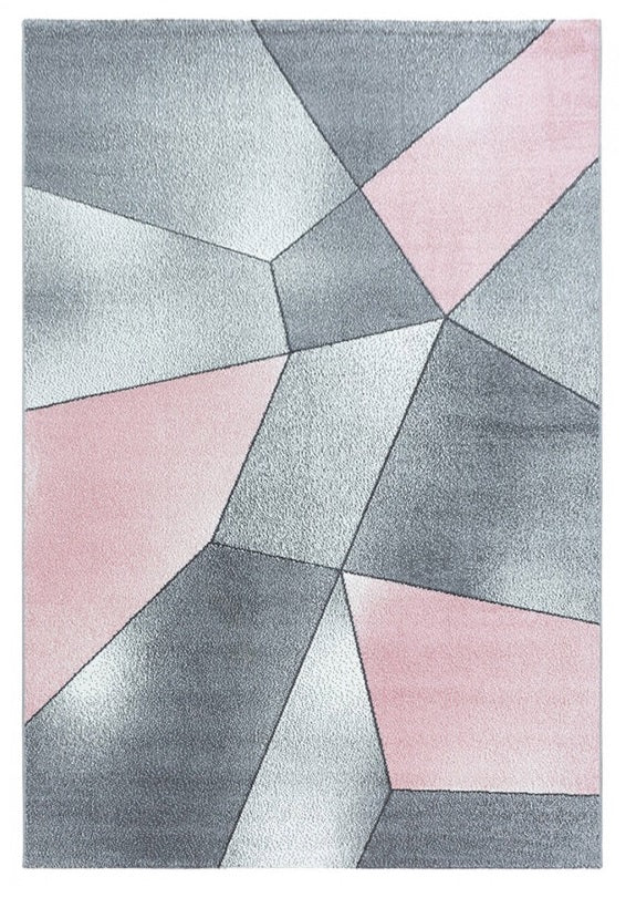 Kurzflor Teppich, Beta 1120, pink, rechteckig, Höhe 7mm