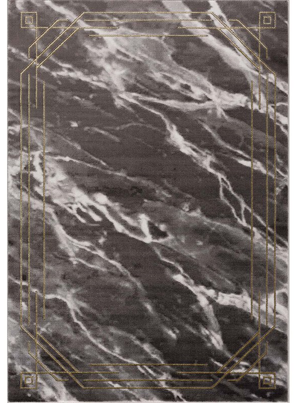 Kurzflor Teppich, Noa 9297, schwarz,  rechteckig, Höhe 11mm