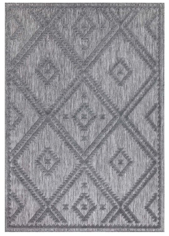 Kurzflor Teppich, Santorini 454, anthrazit, rechteckig, Höhe 5mm