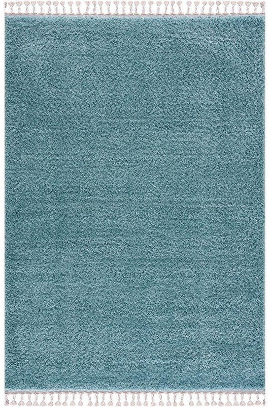 Hochflor Teppich, Pulpy 100, blau, rechteckig, Höhe 30mm