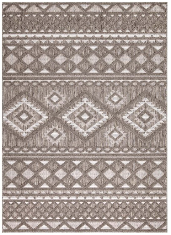 Kurzflor Teppich, Santorini 435, braun, rechteckig, Höhe 5mm