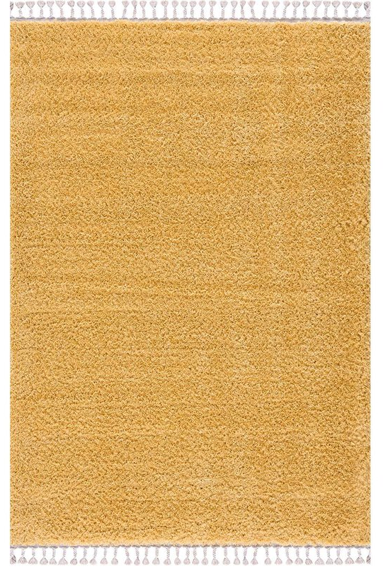 Hochflor Teppich, Pulpy 100, gelb, rechteckig, Höhe 30mm