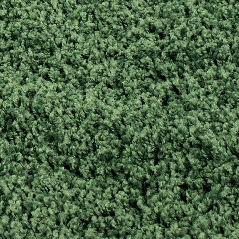 Hochflor Teppich, Shaggy Uni 500, grün, rechteckig, Höhe 30mm