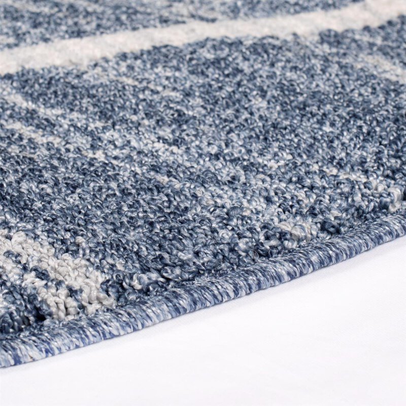 Runder Teppich, Art 2646, blau, rund, Höhe 7mm