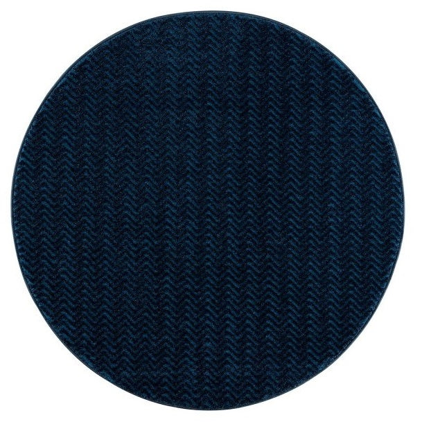 Runder Teppich, Fancy 805, blau, rund, Höhe 12mm