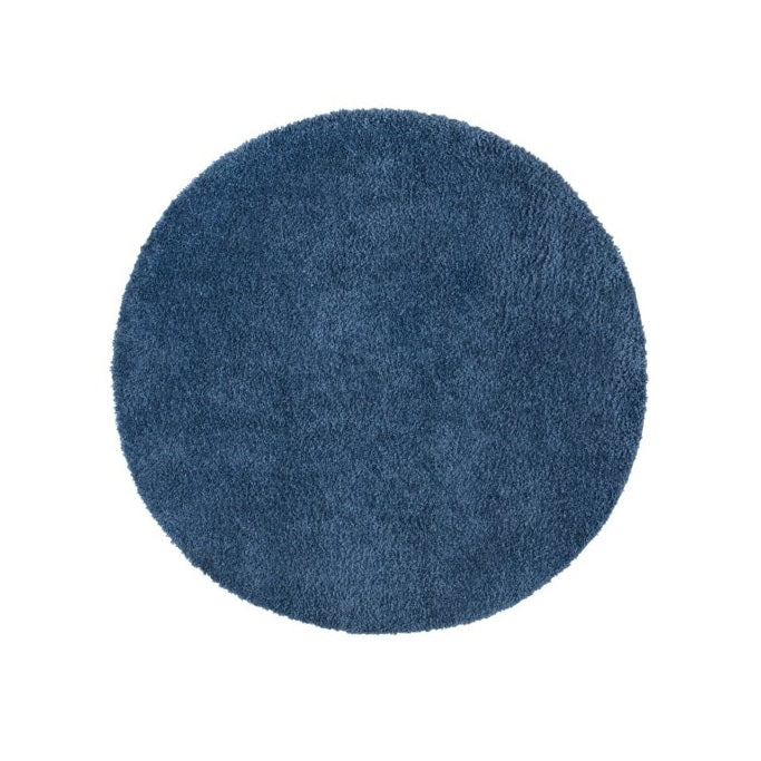 Runder Teppich, City Shaggy 500, blau, rund, Höhe 30mm