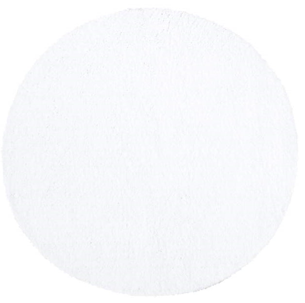 Runder Teppich, City Shaggy 500, weiß, rund, Höhe 30mm