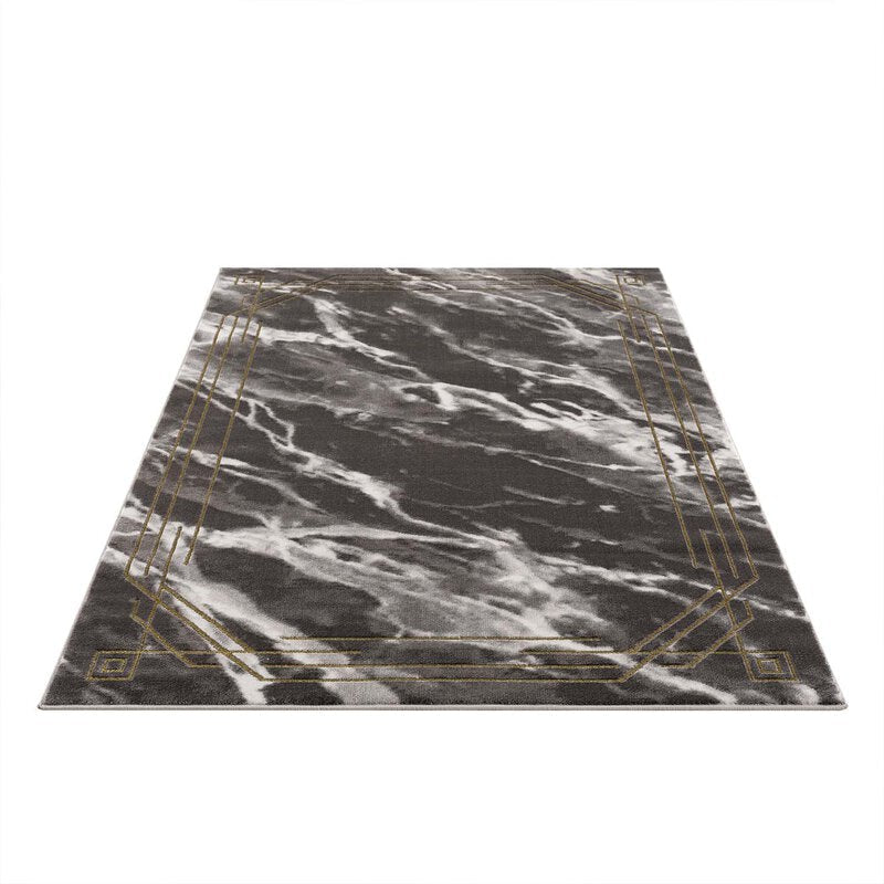 Kurzflor Teppich, Noa 9297, schwarz,  rechteckig, Höhe 11mm