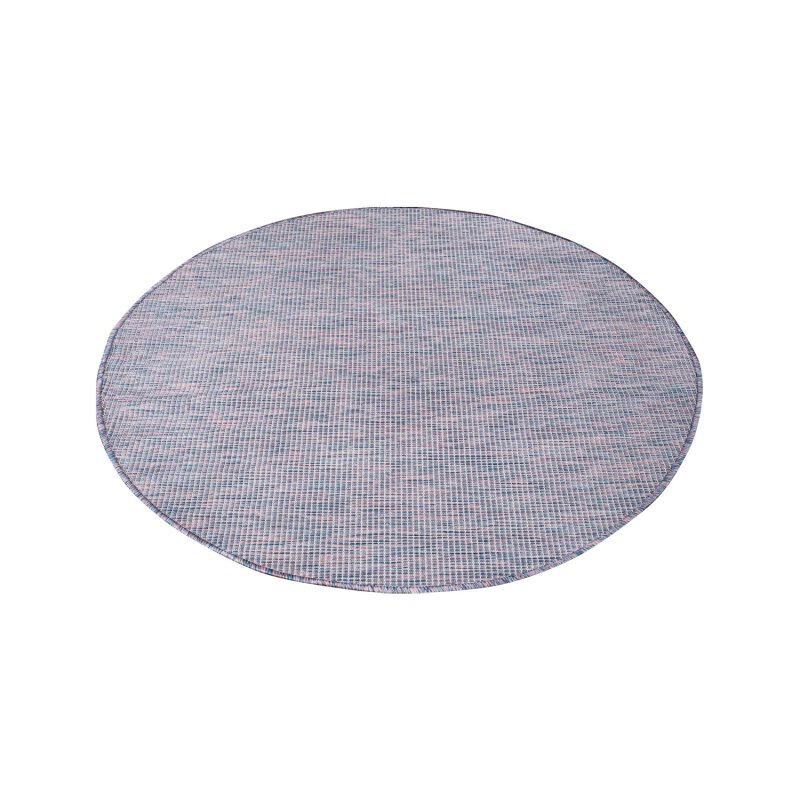 Runder Teppich, Palm 2778, blau/rosa, rund, Höhe 12mm