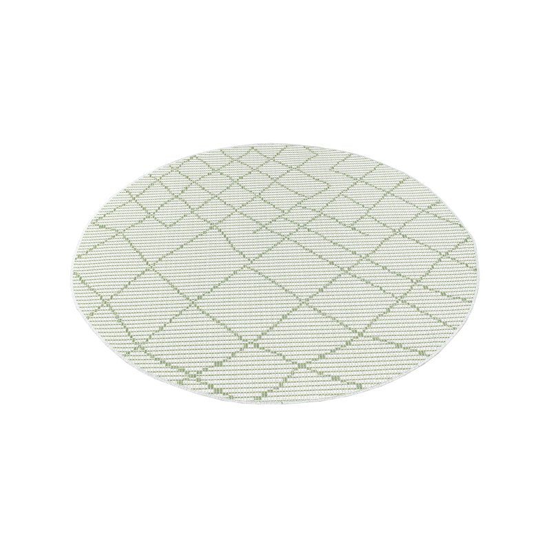 Runder Teppich, Palm 3526, grün, rund, Höhe 12mm