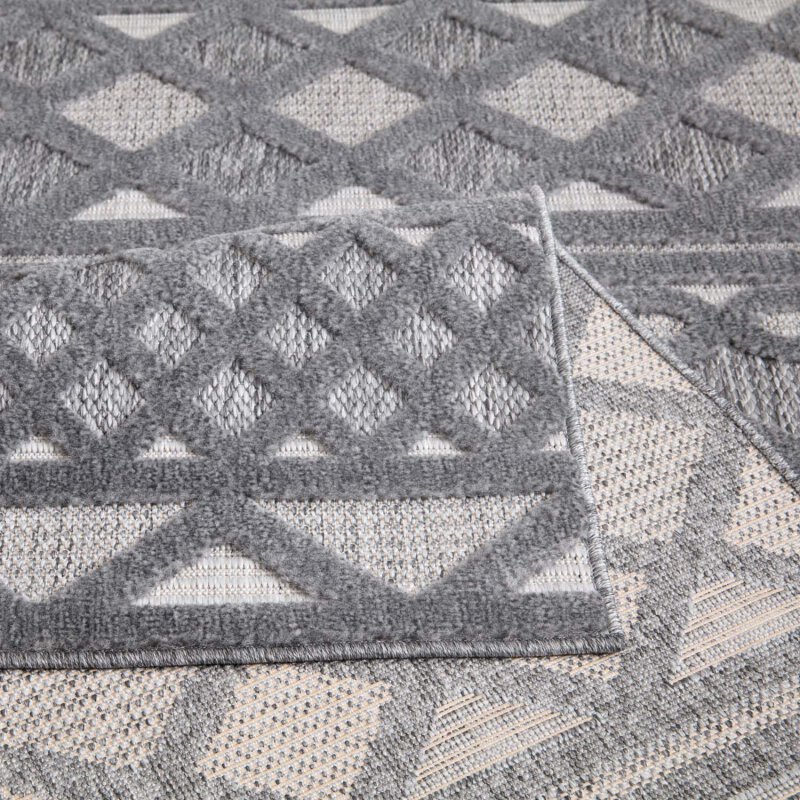 Kurzflor Teppich, Santorini 435, anthrazit, rechteckig, Höhe 5mm