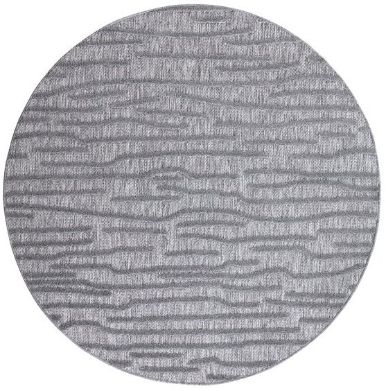 Runder Teppich, Santorini 450, anthrazit, rund, Höhe 5mm