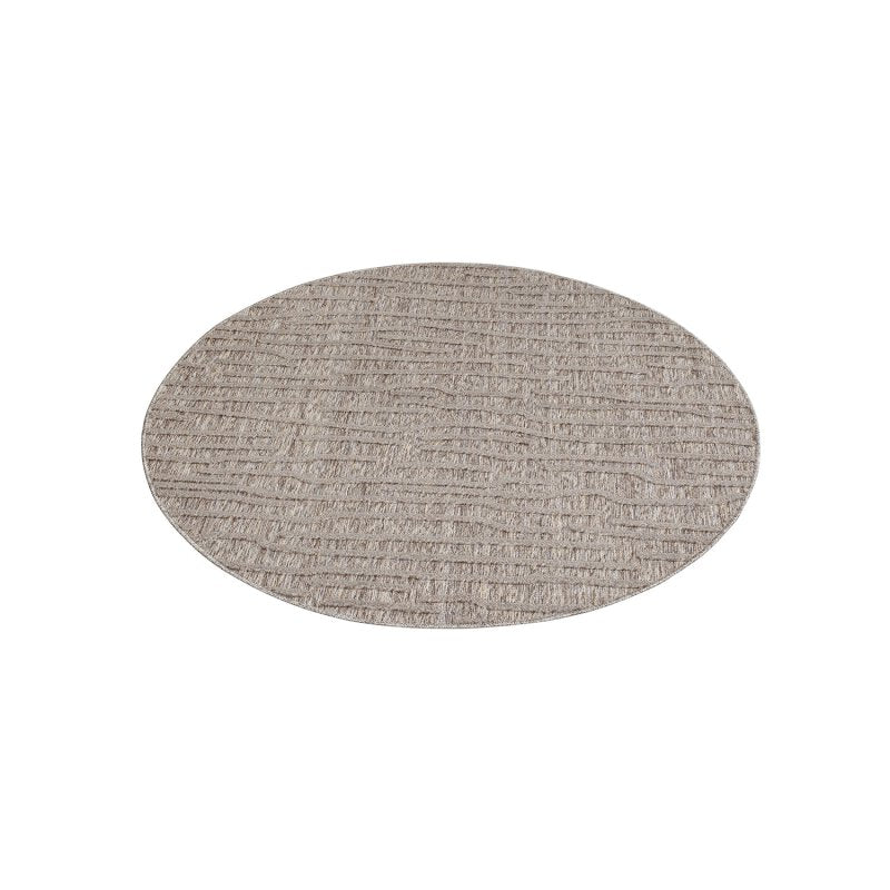 Runder Teppich, Santorini 450, braun, rund, Höhe 5mm