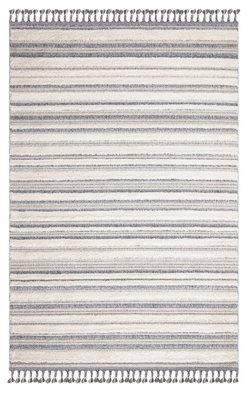 Kurzflor Teppich, Valencia 807, graublau/creme, rechteckig, Höhe 20mm