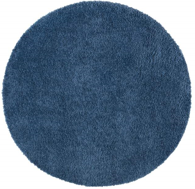 Runder Teppich, City Shaggy 500, blau, rund, Höhe 30mm